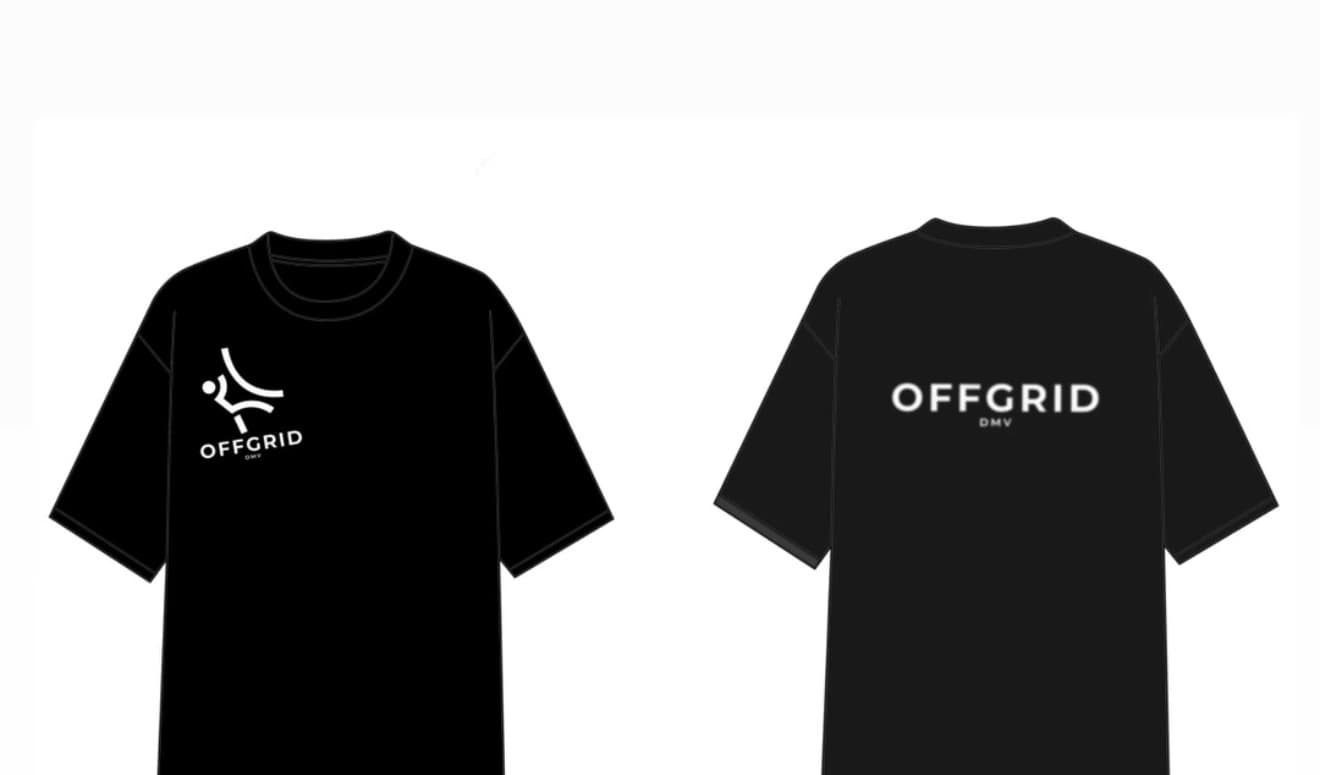 DMVOFFGRID Trail Tee mockup