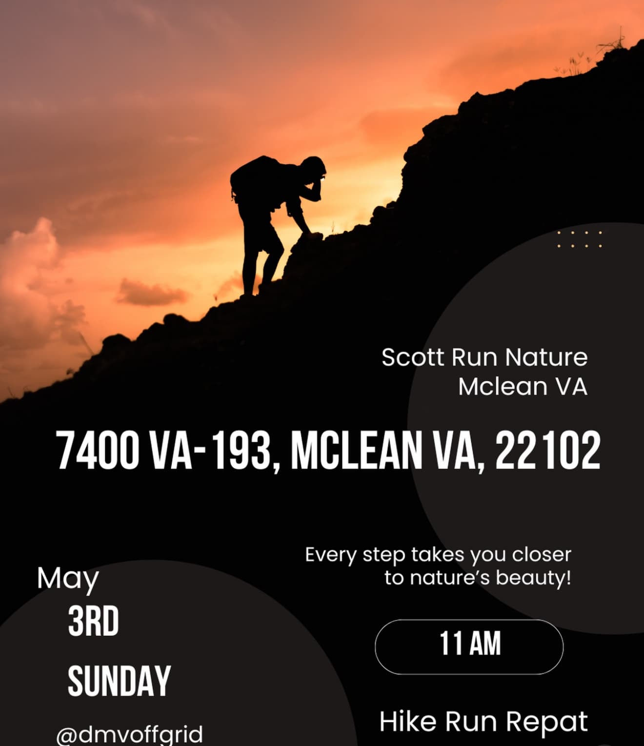 Scott Run Nature event flyer